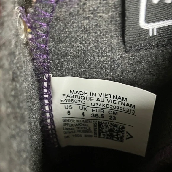 Converse woolrich chuck Taylor Colorful High-Top Sneakers size 6 - Picture 4 of 9